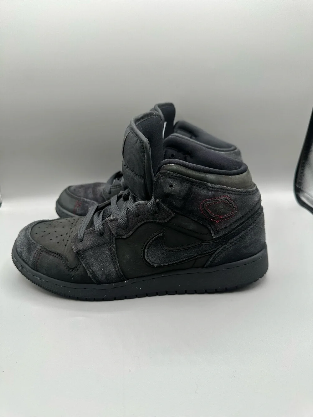 Nike Air Jordan 1 Mid SE Craft GS Youth 7 Dark Smoke Red FQ7742-001